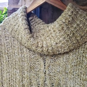 EUC Moth Chunky Sweater Poncho XS/S